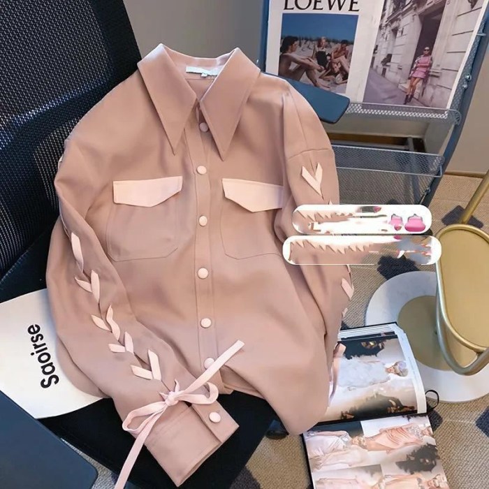 Light pink dress shirt women