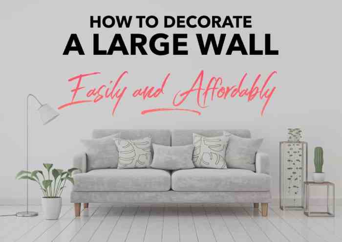 How to decorate a great room wall