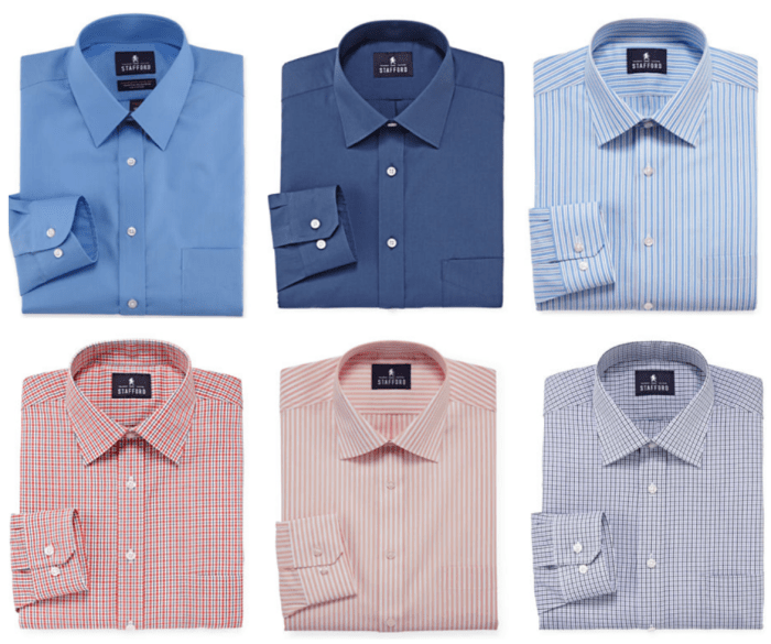 Stafford mens dress shirts big and tall