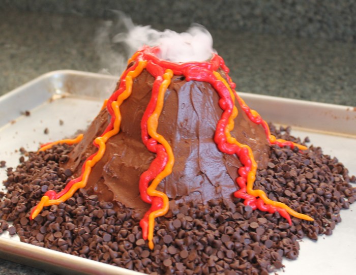 How to make a volcano decoration