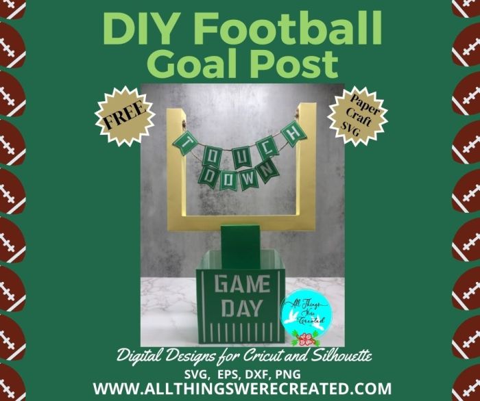 How to make football goal post decoration