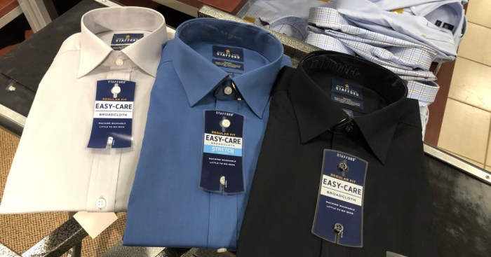 Stafford mens dress shirts big and tall